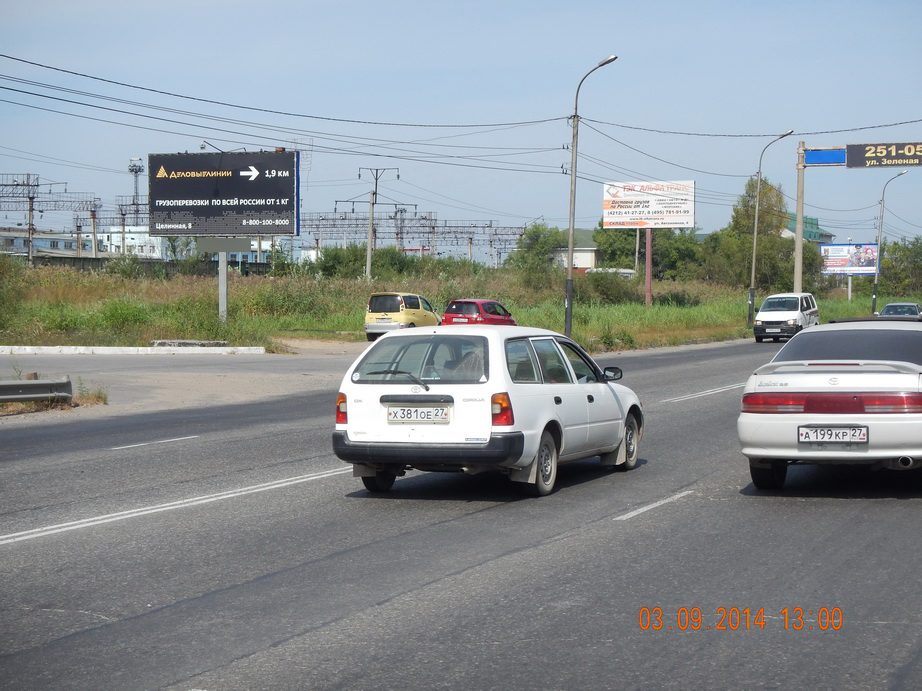 Фотография рекламного носителя, тип: Билборд 3x6, адрес: 60 лет Октября пр-т. Х Аэродромная ул., Хабаровск, Хабаровский край, Россия. Сторона B №482390