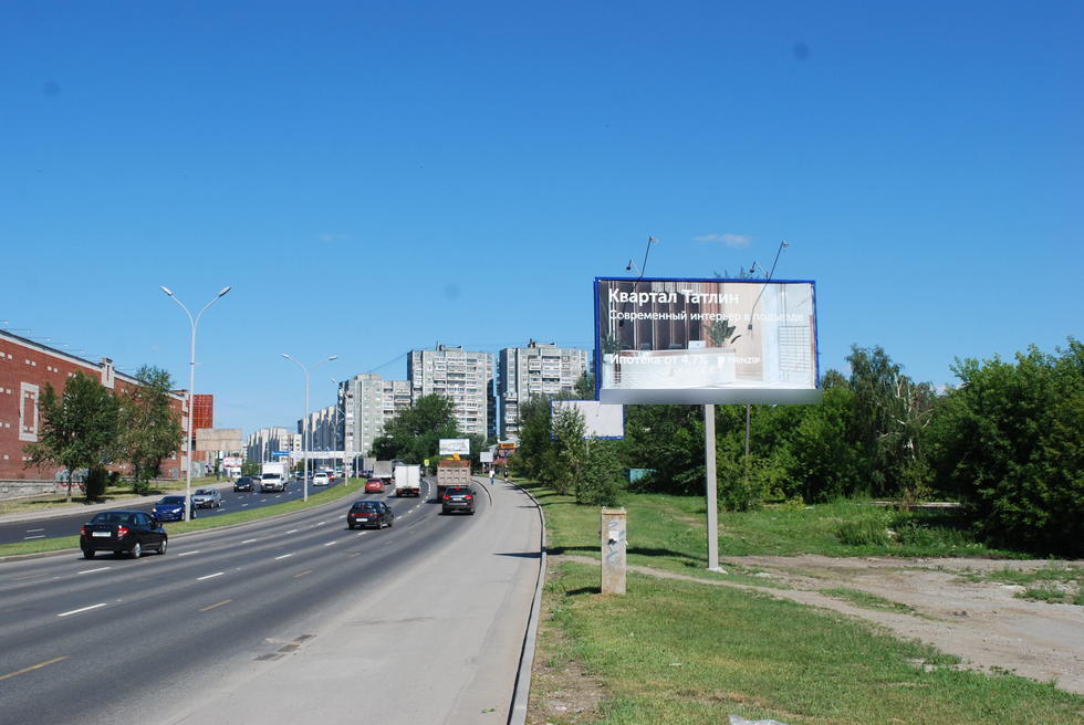 Фотография рекламного носителя, тип: Билборд 3x6, адрес: Бебеля ул. Х Плавильщиков ул., Екатеринбург, Свердловская область, Россия. Сторона А №652153