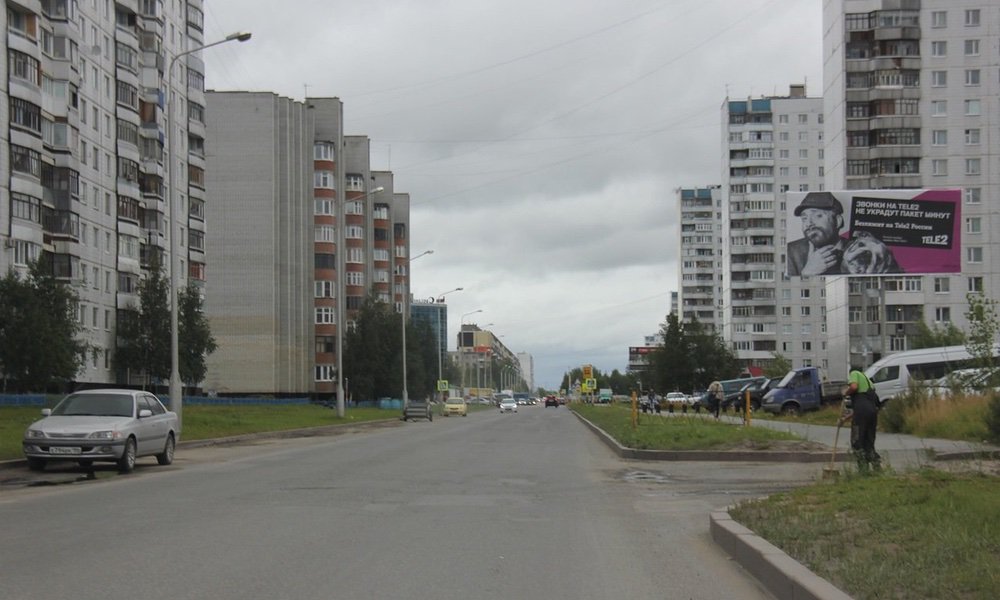 Фотография рекламного носителя, тип: Билборд 3x6, адрес: Ленина ул., д.17, поз.1, Нижневартовск, Ханты-Мансийский автономный округ – Югра, Россия. Сторона А №676623