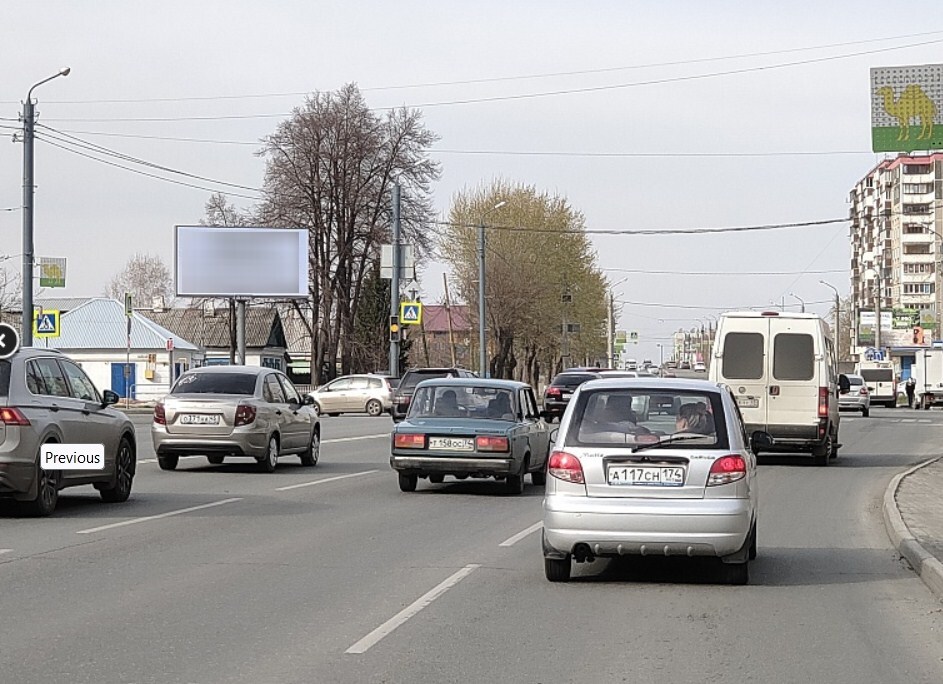 Фотография рекламного носителя, тип: Билборд 3x6, адрес: Комарова пр-т., д.106, Челябинск, Челябинская область, Россия. Сторона A1-А10 №1068020