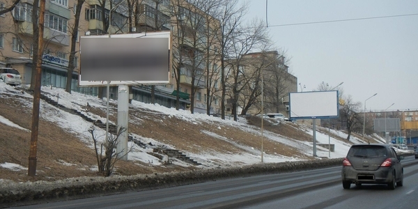 Фотография рекламного носителя, тип: Билборд 3x6, адрес: Луговая ул., д.65, Владивосток, Приморский край, Россия. Сторона Б №767247