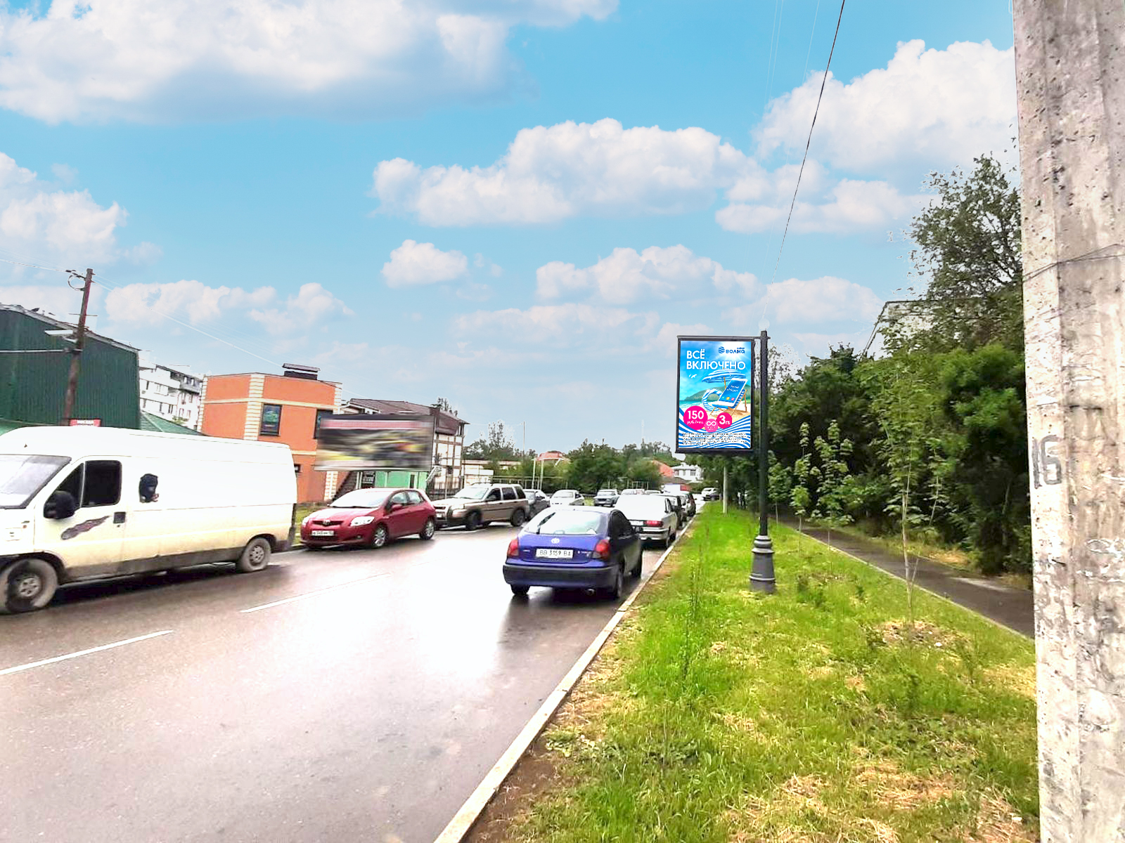 Фотография рекламного носителя, тип: Ситиформат 1.8x1.2, адрес: Старшинова б-р., д.19, поз.1, Феодосия, Республика Крым, Россия. Сторона A №978714