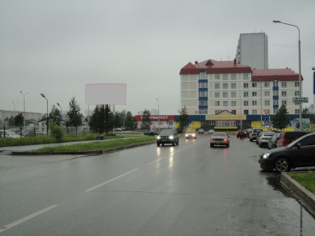 Фотография рекламного носителя, тип: Билборд 3x6, адрес: Ленина ул., д.17, корп.1, поз.1, Нижневартовск, Ханты-Мансийский автономный округ – Югра, Россия. Сторона Б1 №480192