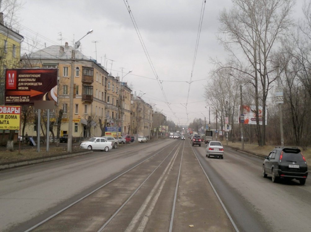 Фотография рекламного носителя, тип: Билборд 3x6, адрес: Мичурина ул., д.63, Красноярск, Красноярский край, Россия. Сторона Б №593074
