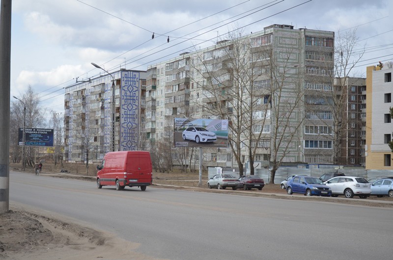 Фотография рекламного носителя, тип: Билборд 3x6, адрес: Еловая ул., д.92, спальный р-н., рядом с фабрикой "СУДАРЬ", Ковров, Владимирская область, Россия. Сторона А №594586