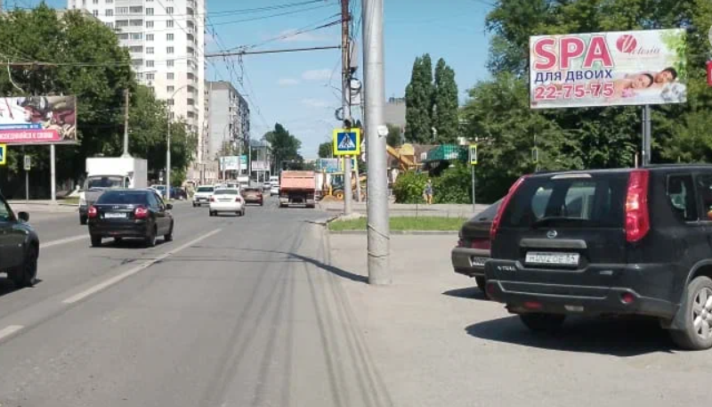 Фотография рекламного носителя, тип: Билборд 3x6, адрес: Энтузиастов пр-т. Х Кавказская ул., Саратов, Саратовская область, Россия. Сторона А №834171