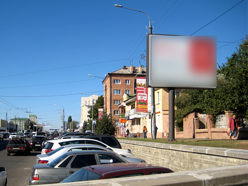 Фотография рекламного носителя, тип: Ситиборд 2.7x3.7, адрес: Белгороский пр-т. Х Попова ул., Белгород, Белгородская область, Россия. Сторона А1-А3 №566604