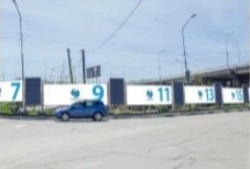 Фотография рекламного носителя, тип: Дорожное ограждение, адрес: Б. Хмельницкого ул., д.16, поз.2, Туапсе, Краснодарский край, Россия. Сторона А9 №854048