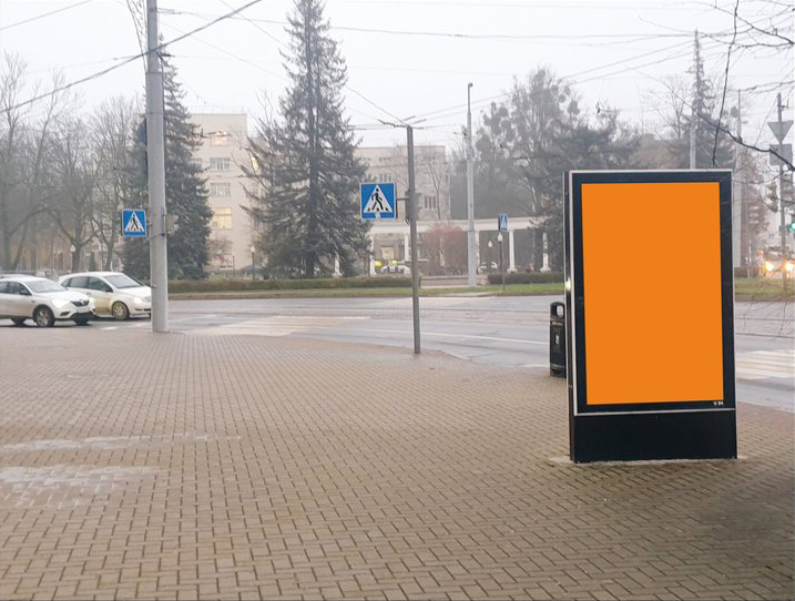 Фотография рекламного носителя, тип: Ситиформат 1.8x1.2, адрес: Мира ул., Драмтеатр, Калининград, Калининградская область, Россия. Сторона Б №974174