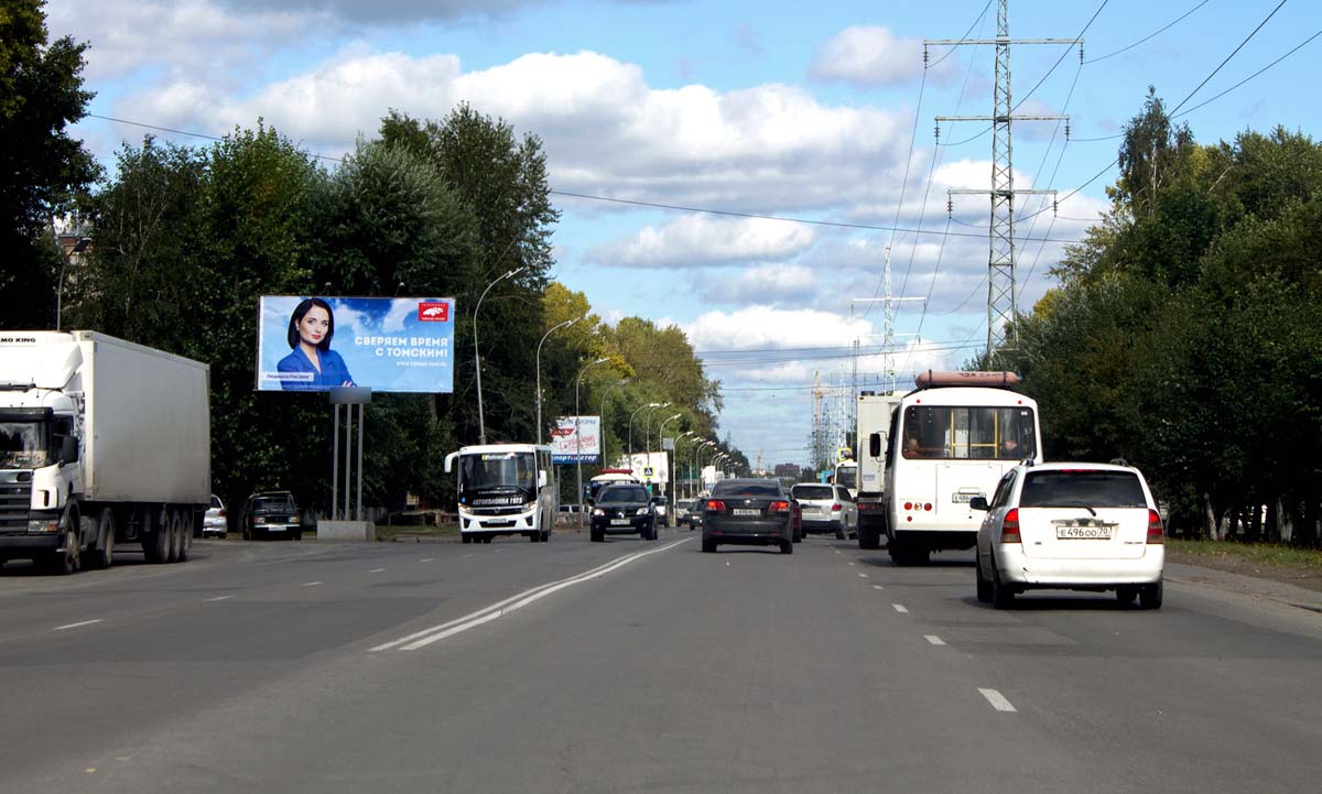Фотография рекламного носителя, тип: Билборд 3x6, адрес: Елизаровых ул., д.14, Томск, Томская область, Россия. Сторона B №839656