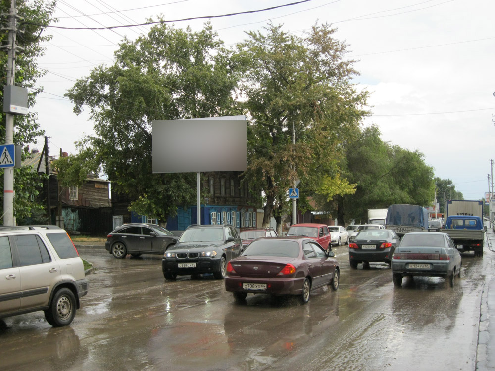 Фотография рекламного носителя, тип: Билборд 3x6, адрес: Соколовая ул., д.348 Х Железнодорожная ул., Саратов, Саратовская область, Россия. Сторона B №418498