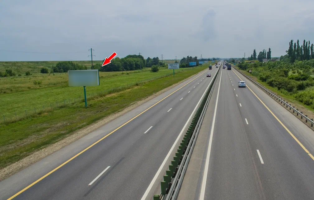 Фотография рекламного носителя, тип: Билборд 3x6, адрес: М-4 Дон а/д, 1349 050м, Краснодар, Краснодарский край, Россия. Сторона Б №602518