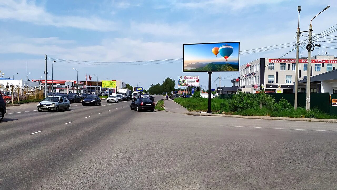 Фотография рекламного носителя, тип: Билборд 3x6, адрес: Краснинское ш., д.14, Смоленск, Смоленская область, Россия. Сторона A1-A10 №857649