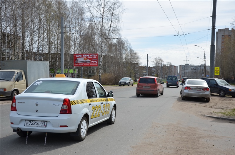 Фотография рекламного носителя, тип: Билборд 3x6, адрес: Ворошилова ул., д.8, Рыбинск, Ярославская область, Россия. Сторона Б №956988