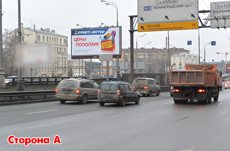 Фотография рекламного носителя, тип: Билборд 3x6, адрес: Н. Масловка ул., д.9, поз.3, Москва, Россия. Сторона А1 №444235