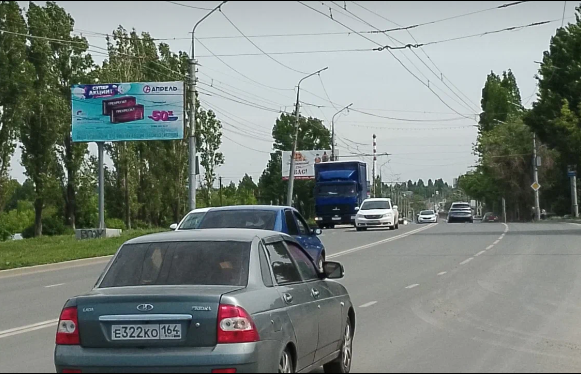 Фотография рекламного носителя, тип: Билборд 3x6, адрес: Московское ш., д.14Г, Саратов, Саратовская область, Россия. Сторона Б №834577