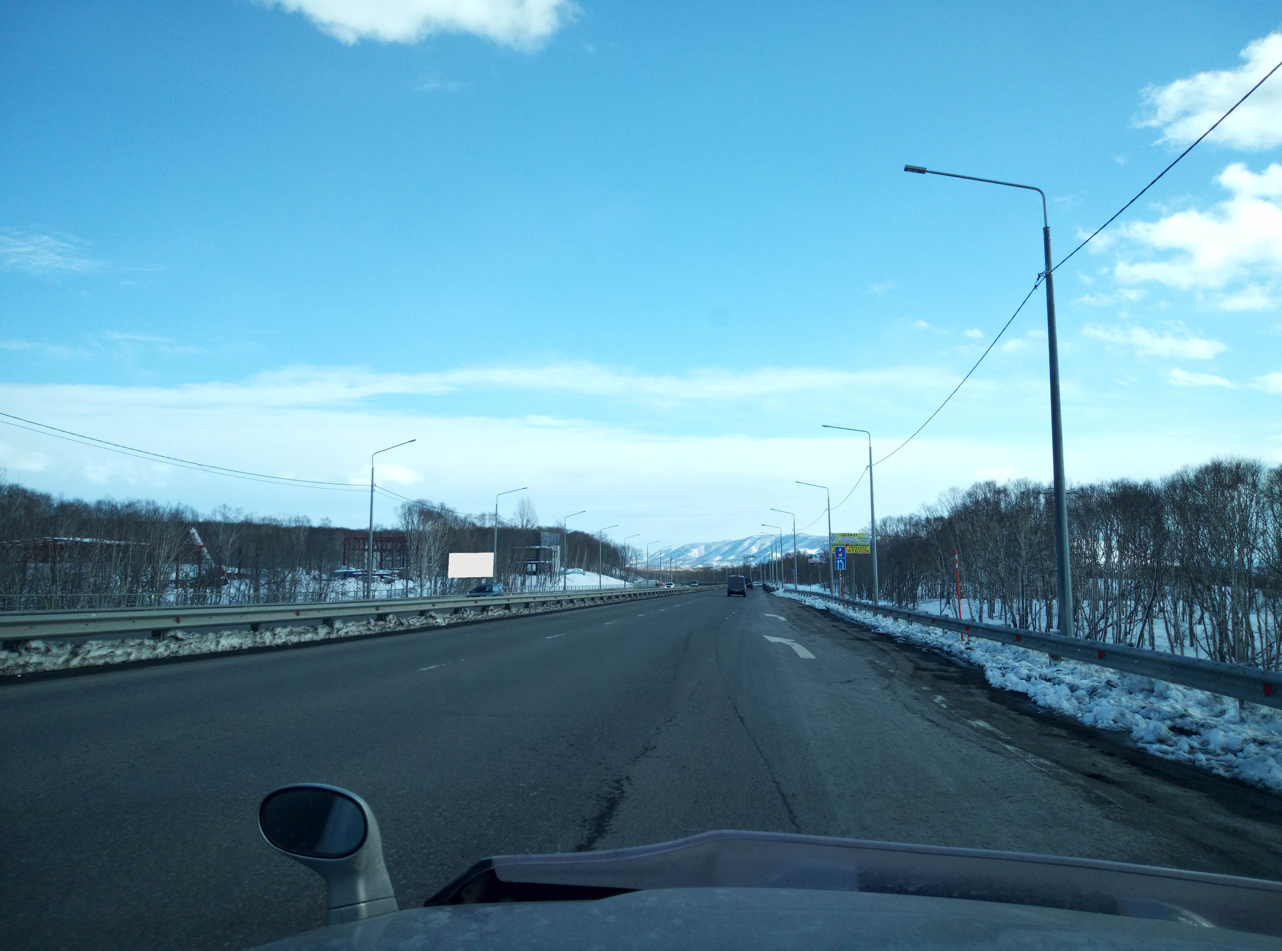 Фотография рекламного носителя, тип: Билборд 3x6, адрес: Северо-Восточное ш., после перекрестка Стрелкового комплекса в сторону г. П-Камчатский, Петропавловск-Камчатский, Камчатский край, Россия. Сторона B №993693