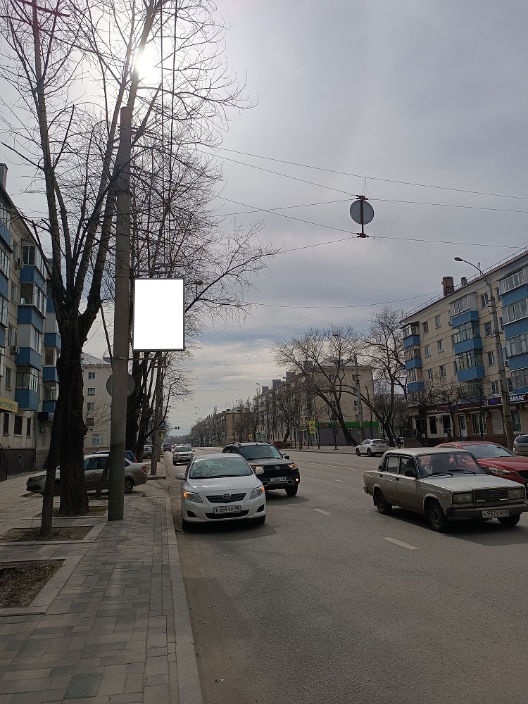 Фотография рекламного носителя, тип: Панель-кронштейн, адрес: Мира пл., поз.2, Липецк, Липецкая область, Россия. Сторона Б №1054771