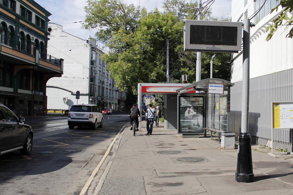 Фотография рекламного носителя, тип: Остановка 1.8x1.2, адрес: Сущевская ул., Москва, Россия. Сторона А №334457