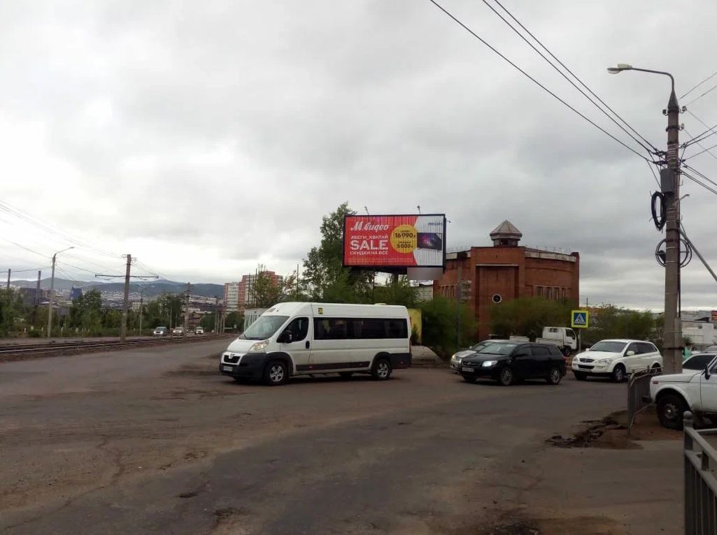 Фотография рекламного носителя, тип: Билборд 3x6, адрес: Сахьяновой ул., Улан-Удэ, Республика Бурятия, Россия. Сторона A1 №958191