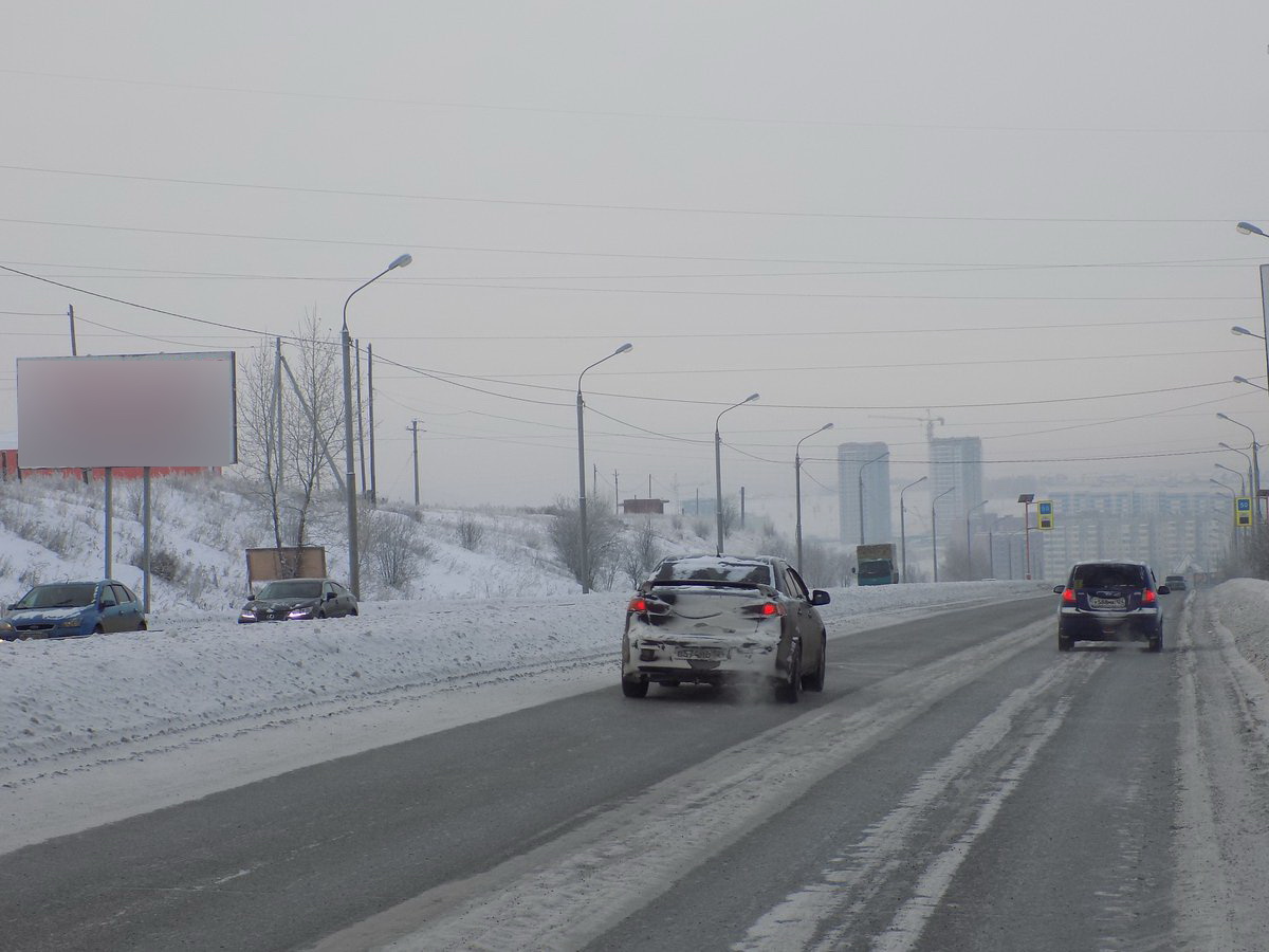 Фотография рекламного носителя, тип: Билборд 3x6, адрес: Енисейский тракт, 8 000м до поста ДПС, поз.2, Красноярск, Красноярский край, Россия. Сторона Б №779917
