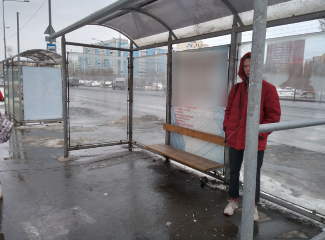 Фотография рекламного носителя, тип: Остановка 1.8x1.2, адрес: Ново-Садовая ул., ТЦ Пирамида, Самара, Самарская область, Россия. Сторона B1 №828762