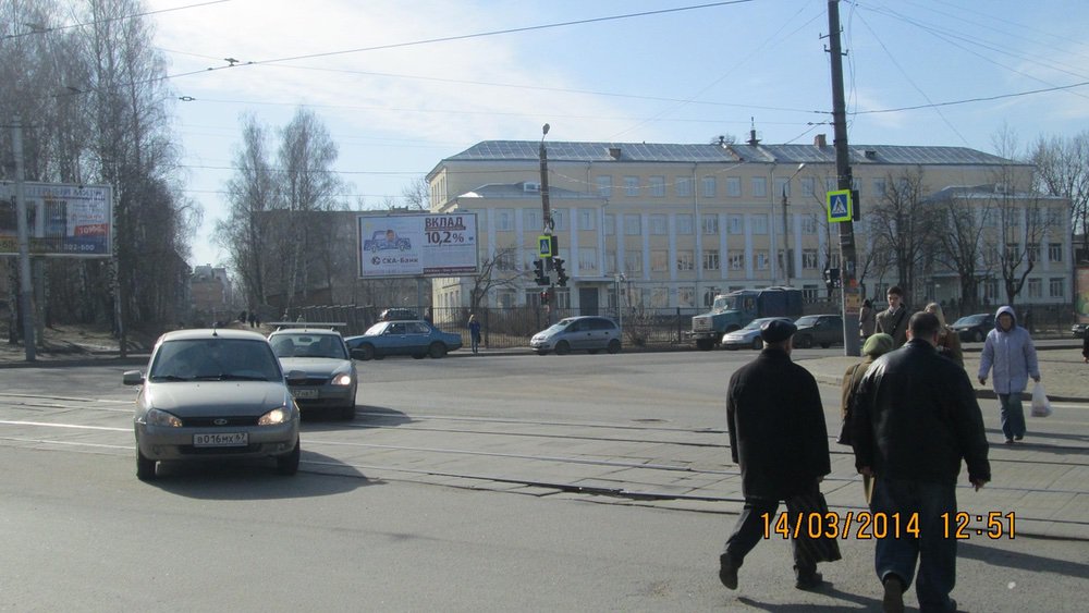 Фотография рекламного носителя, тип: Билборд 3x6, адрес: Николаева ул., д.49а Х Багратиона ул., Смоленск, Смоленская область, Россия. Сторона А1-A3 №749228