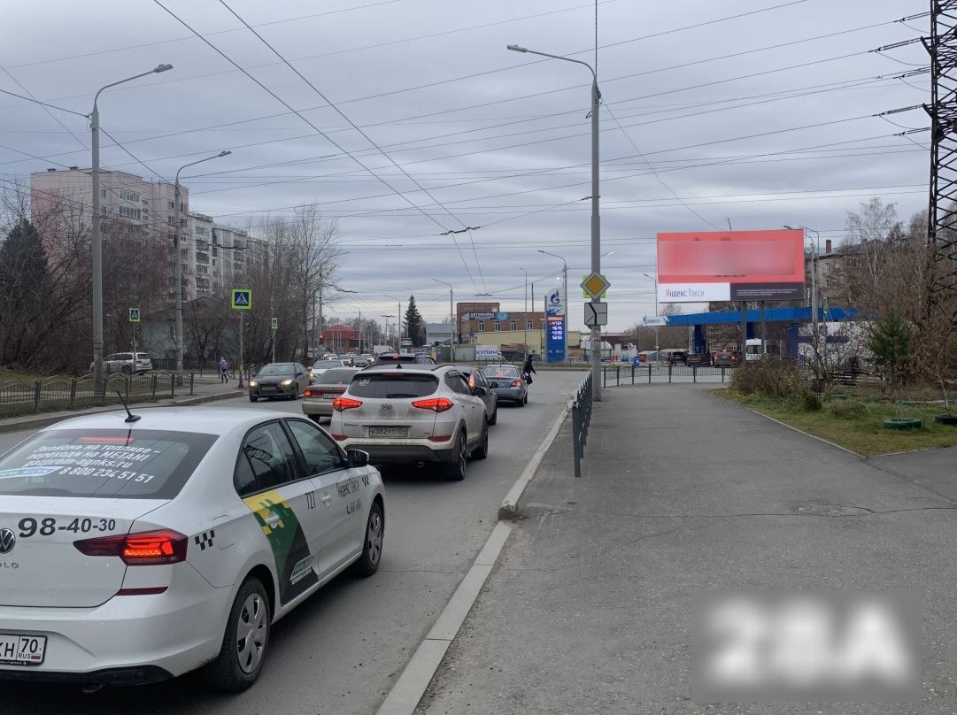 Фотография рекламного носителя, тип: Билборд 3x6, адрес: Мичурина ул., д.37, Томск, Томская область, Россия. Сторона А №421610