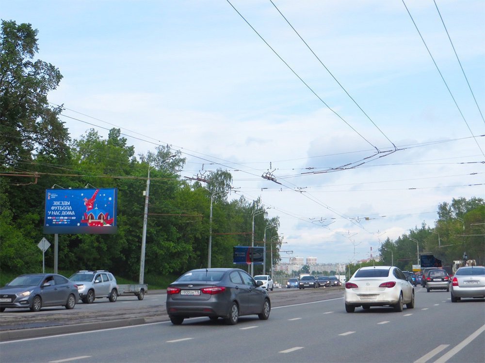 Фотография рекламного носителя, тип: Билборд 3x6, адрес: Ямашева пр-т., 3-я транспортная дамба, поз.3, Казань, Республика Татарстан, Россия. Сторона B №761184