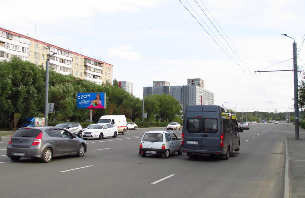 Фотография рекламного носителя, тип: Билборд 3x6, адрес: Северо-Крымская ул. Х Университетская наб., д.24, Челябинск, Челябинская область, Россия. Сторона В №375606