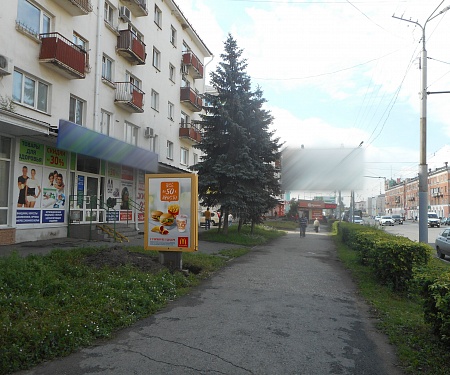 Фотография рекламного носителя, тип: Ситиформат 1.8x1.2, адрес: Маркса пр-т., д.87, Омск, Омская область, Россия. Сторона В №769315