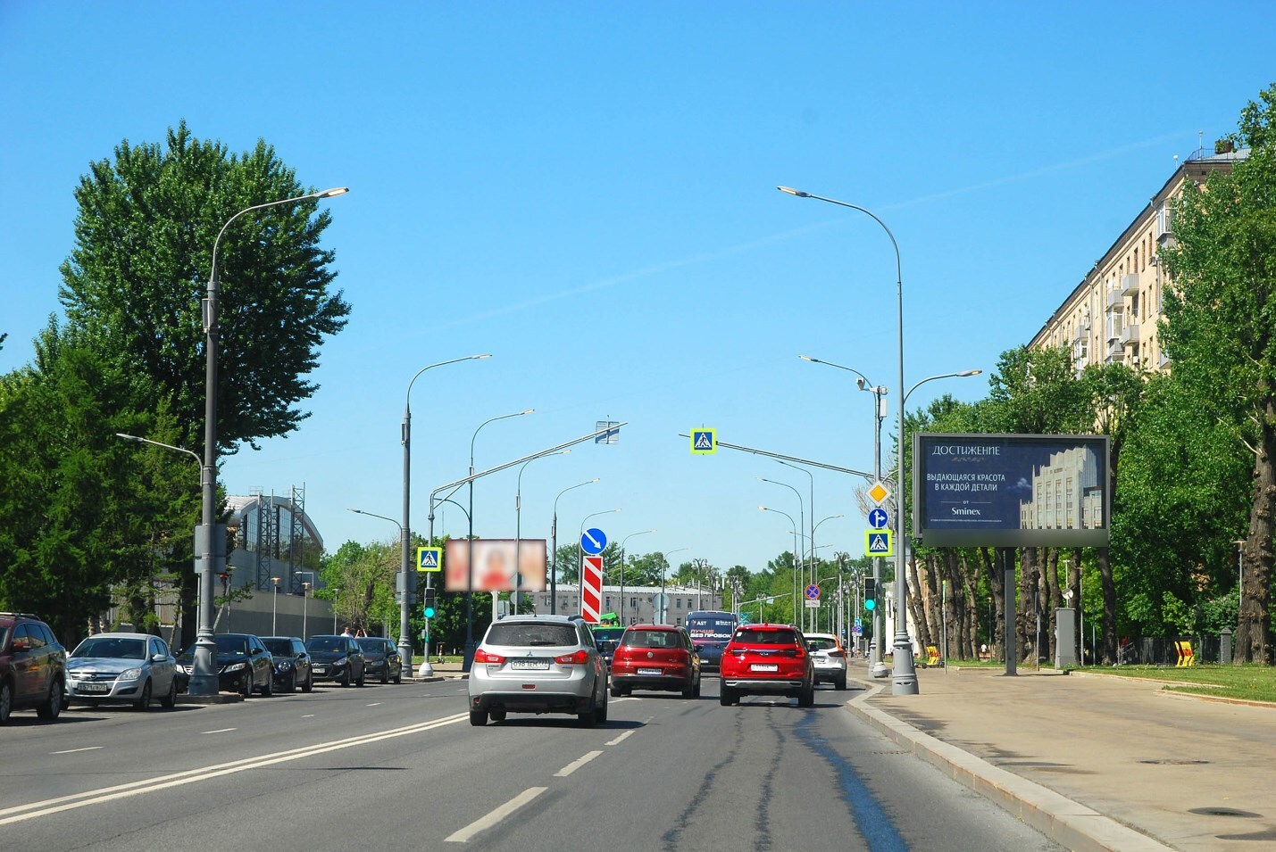 Фотография рекламного носителя, тип: Билборд 3x6, адрес: Сергея Эйзенштейна ул., д.2-6, Москва, Россия. Сторона A1-A5 №601517