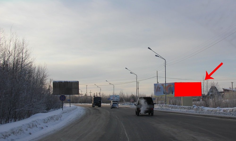 Фотография рекламного носителя, тип: Билборд 3x6, адрес: Мамонтово-Нефтеюганск а/д., поз.2, Пыть-Ях, Ханты-Мансийский автономный округ – Югра, Россия. Сторона Б №676750