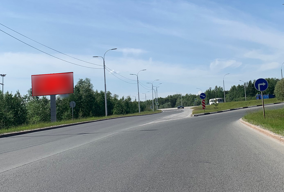 Фотография рекламного носителя, тип: Билборд 3x6, адрес: Тюменский тракт Х Югорский тракт, д.2, Сургут, Ханты-Мансийский автономный округ – Югра, Россия. Сторона Б №959943