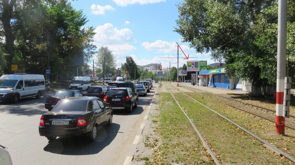 Фотография рекламного носителя, тип: Билборд 3x6, адрес: Локомотивная ул., д.96, Ульяновск, Ульяновская область, Россия. Сторона A №690264