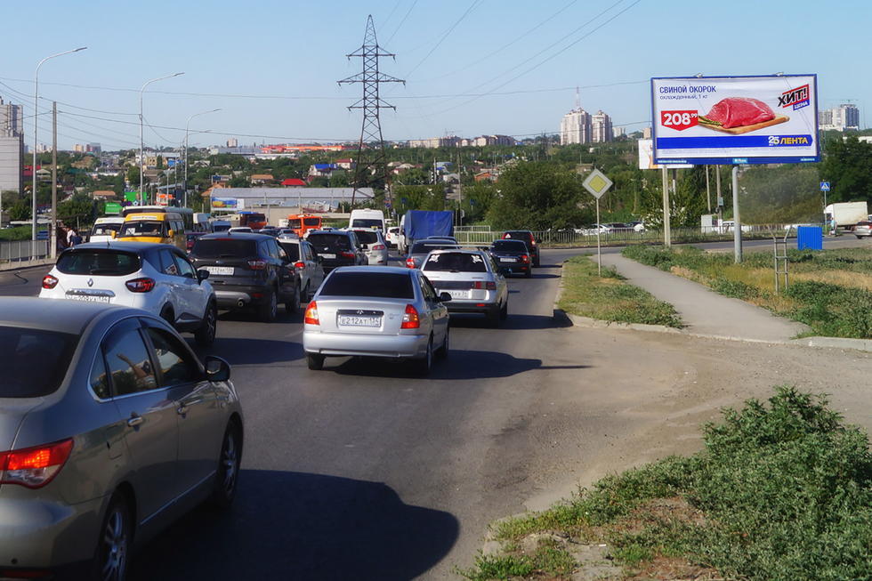 Фотография рекламного носителя, тип: Билборд 3x6, адрес: Лермонтова ул. Х Менделеева ул., Волгоград, Волгоградская область, Россия. Сторона А №337734