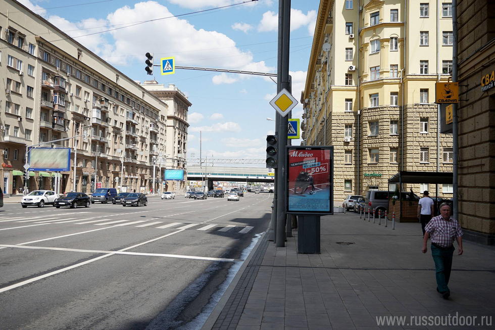 Фотография рекламного носителя, тип: Ситиформат 1.8x1.2, адрес: Мира пр-т., д.74, стр.1, Москва, Россия. Сторона А1-А5 №557585