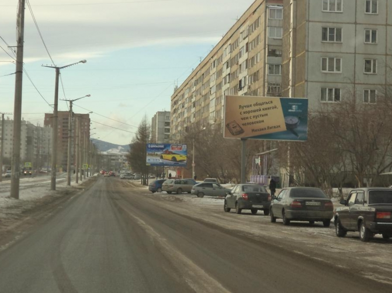 Фотография рекламного носителя, тип: Билборд 3x6, адрес: Щорса ул., д.66, Красноярск, Красноярский край, Россия. Сторона A №717171