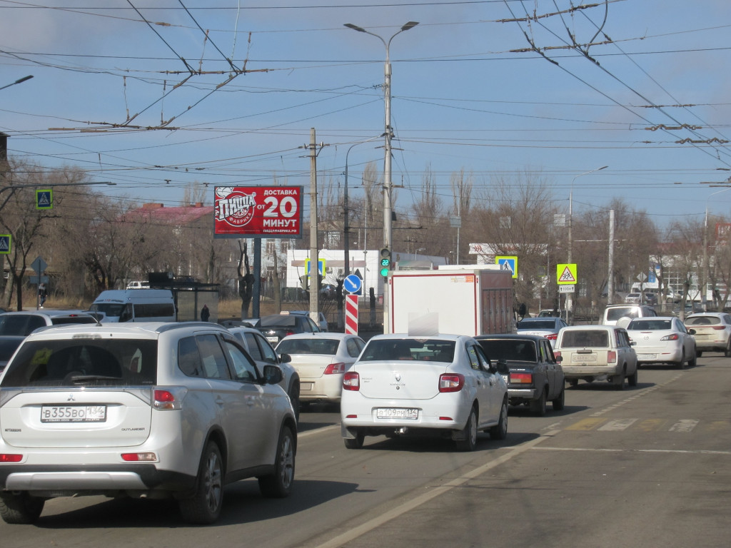 Фотография рекламного носителя, тип: Билборд 3x6, адрес: Маршала Жукова пр-т. Х Каспийская ул., Волгоград, Волгоградская область, Россия. Сторона Б №857952