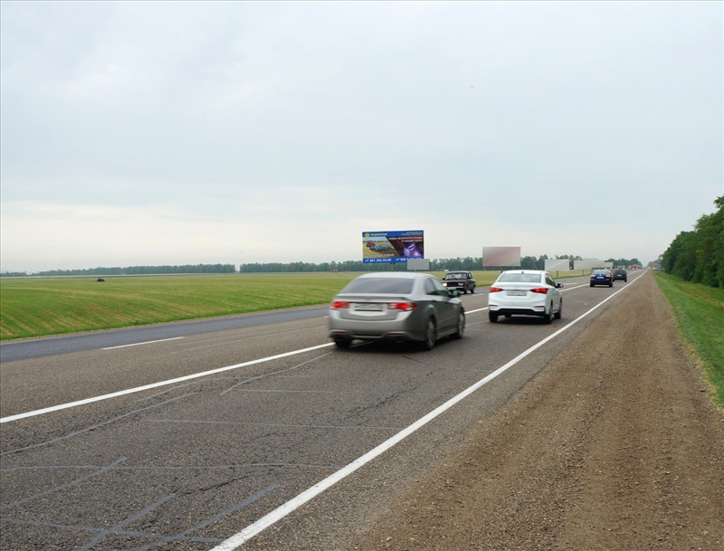 Фотография рекламного носителя, тип: Билборд 3x6, адрес: Темрюк-Краснодар-Кропоткин а/д., 224 520м, Краснодарский край, Россия. Сторона Б №626035