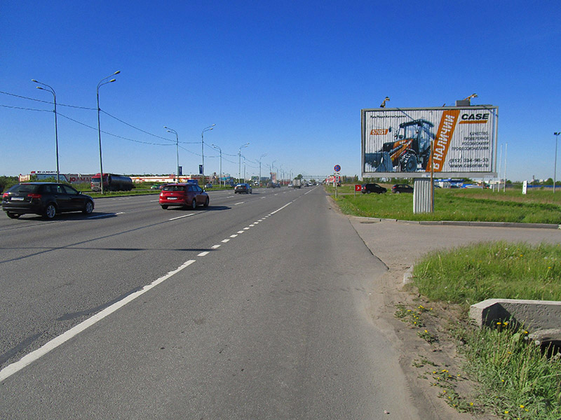 Фотография рекламного носителя, тип: Билборд 3x6, адрес: Пулковское ш., д.70, поз.1, Санкт-Петербург, Россия. Сторона A1-А3 №724388