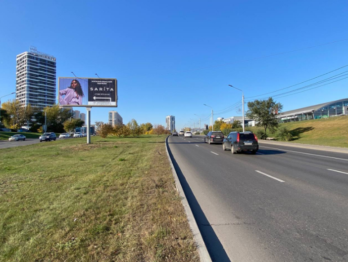 Фотография рекламного носителя, тип: Билборд 3x6, адрес: Авиаторов ул., поз.1, Красноярск, Красноярский край, Россия. Сторона A1-А3 №984279