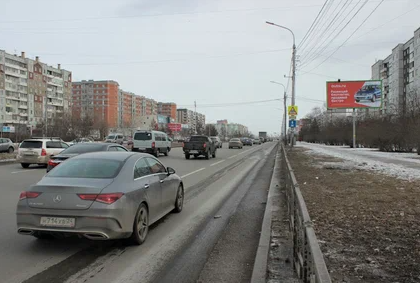Фотография рекламного носителя, тип: Билборд 3x6, адрес: 9 мая ул., д.45 г, Красноярск, Красноярский край, Россия. Сторона А1-А3 №791648