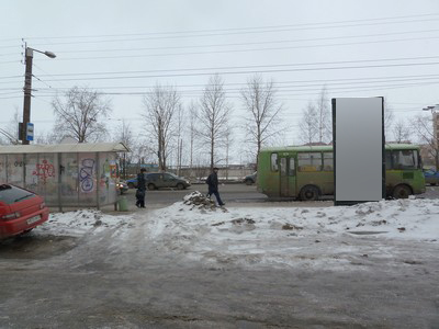 Фотография рекламного носителя, тип: Пиллар 3x1.4, адрес: Октябрьский пр-т., д.79б, Киров, Кировская область, Россия. Сторона С №632518