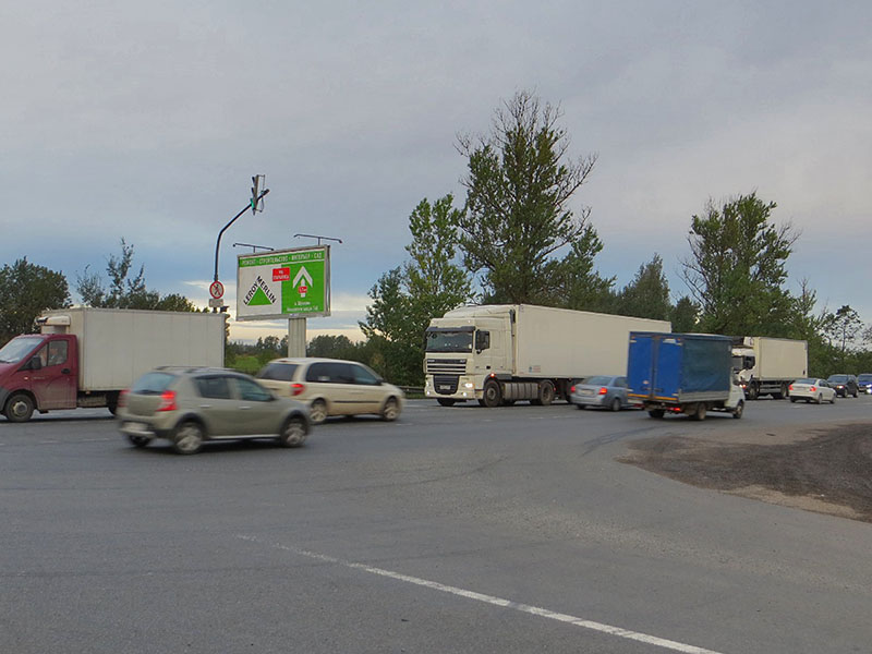 Фотография рекламного носителя, тип: Билборд 3x6, адрес: Московское ш. Х Ленсоветовская дорога, поз.1, Санкт-Петербург, Россия. Сторона В №546138