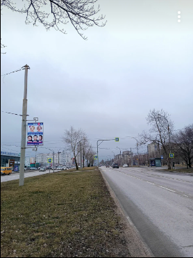 Фотография рекламного носителя, тип: Панель-кронштейн, адрес: Катукова ул., около остановки 21 микр-он, Липецк, Липецкая область, Россия. Сторона А №1075820