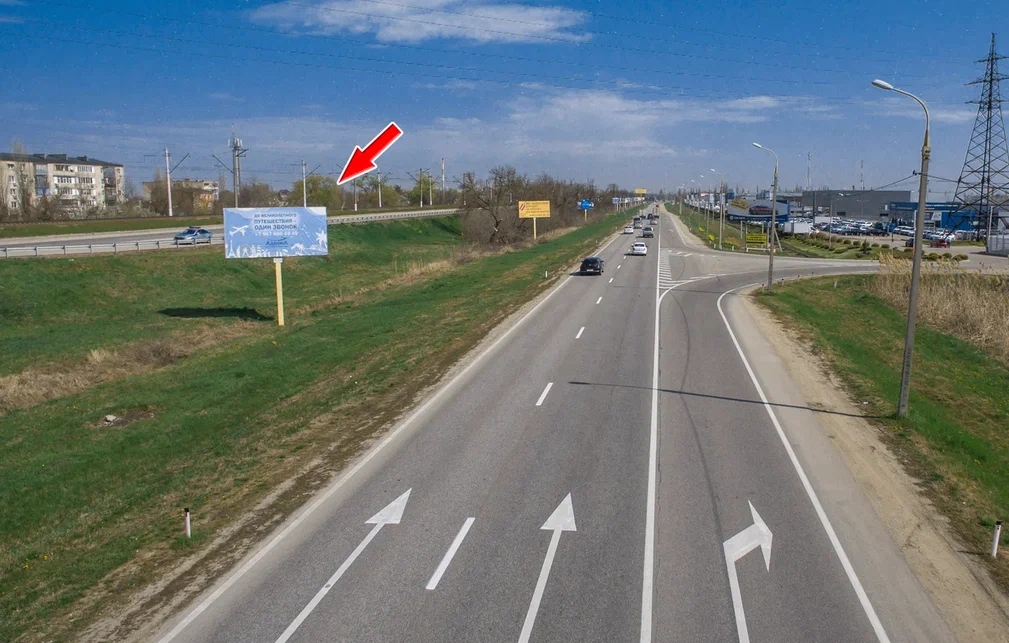 Фотография рекламного носителя, тип: Билборд 3x6, адрес: Краснодар-Новороссийск а/д, 17 832м, Краснодар, Краснодарский край, Россия. Сторона А №478000