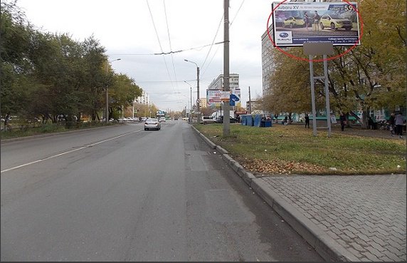 Фотография рекламного носителя, тип: Билборд 3x6, адрес: Тельмана ул., д.25, поз.1, Красноярск, Красноярский край, Россия. Сторона А №593152