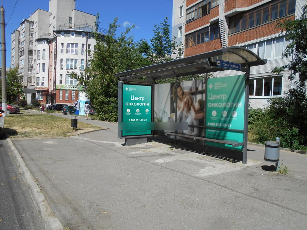 Фотография рекламного носителя, тип: Остановка 1.8x1.2, адрес: Усти-на-Лабе ул., д.14, Владимир, Владимирская область, Россия. Сторона А №834127