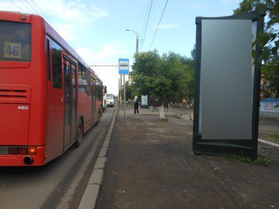 Фотография рекламного носителя, тип: Пиллар 3x1.4, адрес: Октябрьский пр-т., д.55, Киров, Кировская область, Россия. Сторона А №632453